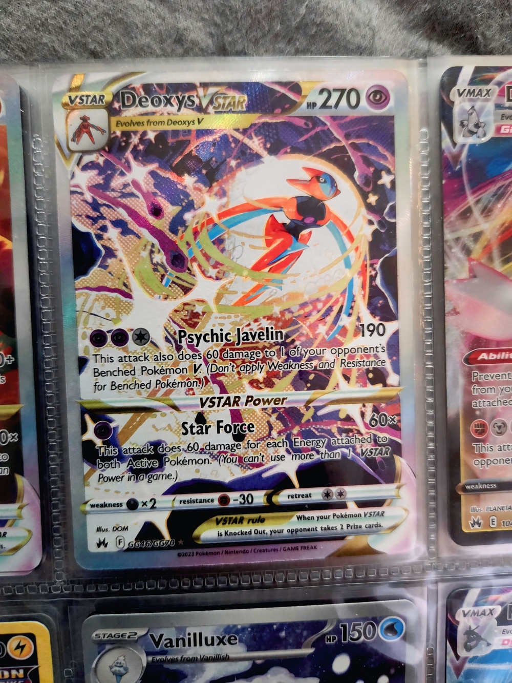 Pokemon Deoxys VSTAR Ultra Rare - Near Mint